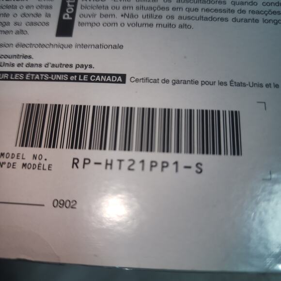 PANASONIC NWT COMFORT FIT IPHONE EAR PHONES - Picture 4 of 4